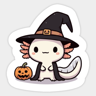 cute wizard axolotl Sticker